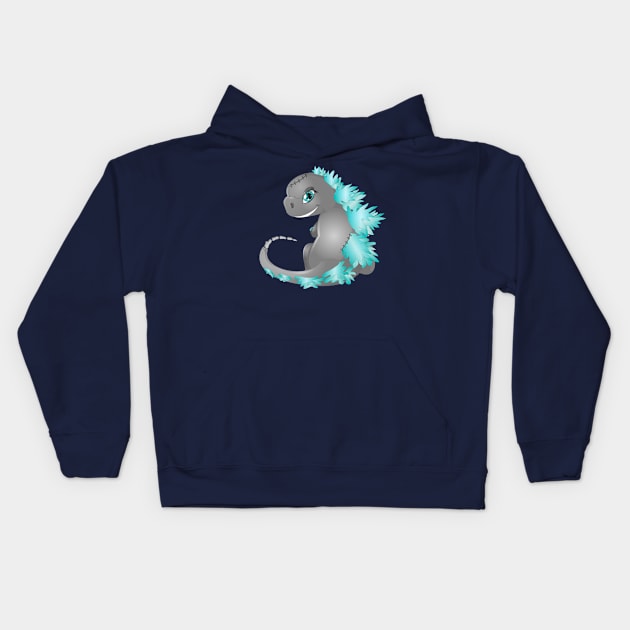 Magzilla Zombzilla Godzilla Kids Hoodie by Wrathian